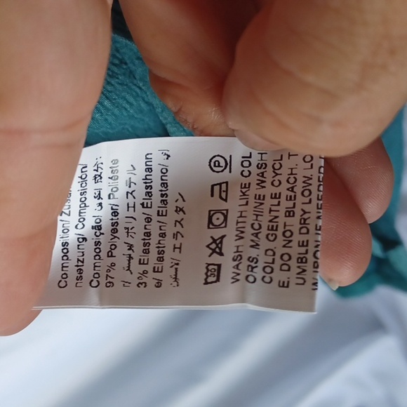 Emery Rose Green Jumper Overall Shorts Size Large - Picture 6 of 6